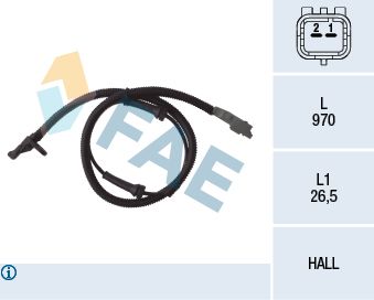 FAE 78031 Sensor, wheel speed