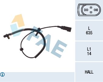 FAE 78035 Sensor, wheel speed