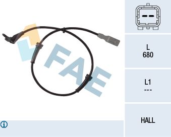 FAE 78036 Sensor, wheel speed