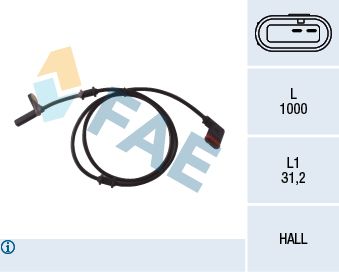 Sensor, wheel speed FAE 78037