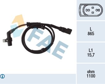 Sensor, wheel speed FAE 78040