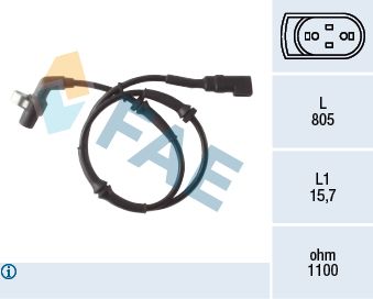 Sensor, wheel speed FAE 78041