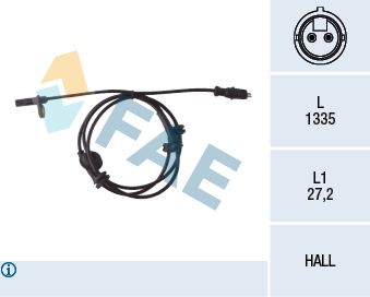 FAE 78047 Sensor, wheel speed