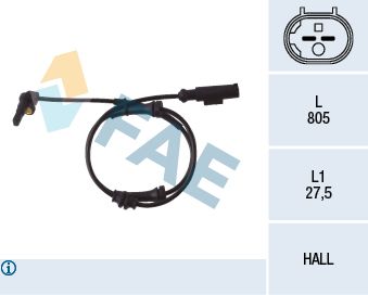 FAE 78048 Sensor, wheel speed