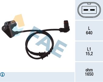 FAE 78051 Sensor, wheel speed