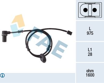 FAE 78053 Sensor, wheel speed