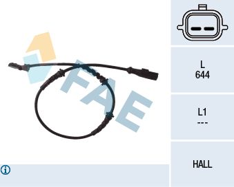 FAE 78055 Sensor, wheel speed
