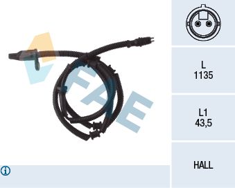 FAE 78056 Sensor, wheel speed