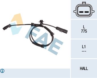 Sensor, wheel speed FAE 78057
