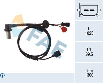 FAE 78063 Sensor, wheel speed