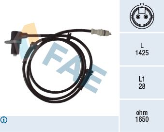 Sensor, wheel speed FAE 78067