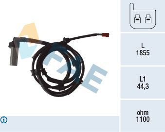 Sensor, wheel speed FAE 78069