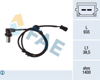 Sensor, wheel speed FAE 78071