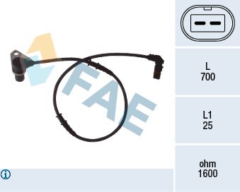 FAE 78073 Sensor, wheel speed