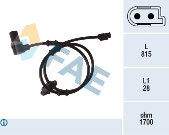 FAE 78075 Sensor, wheel speed