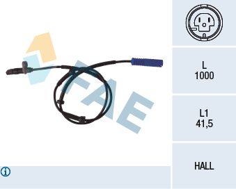 FAE 78076 Sensor, wheel speed