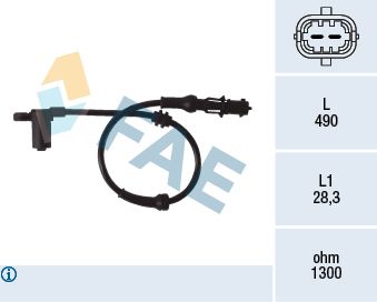 FAE 78077 Sensor, wheel speed