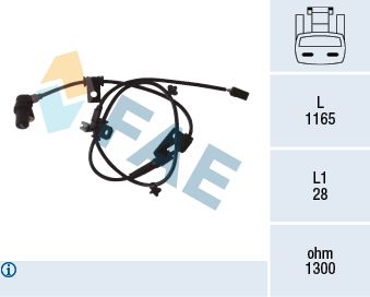 FAE 78078 Sensor, wheel speed