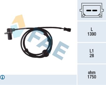 Sensor, wheel speed FAE 78083