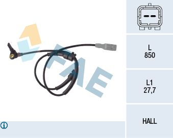 FAE 78087 Sensor, wheel speed