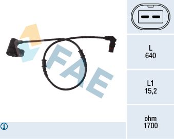 Sensor, wheel speed FAE 78092