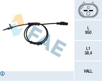 Sensor, wheel speed FAE 78093