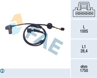 Sensor, wheel speed FAE 78097