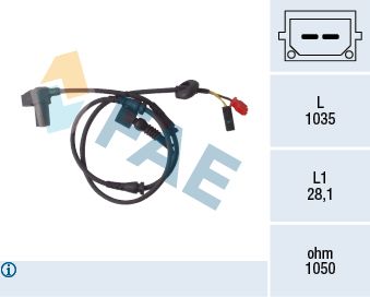 Sensor, wheel speed FAE 78100