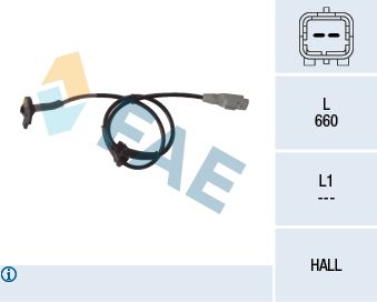 FAE 78117 Sensor, wheel speed