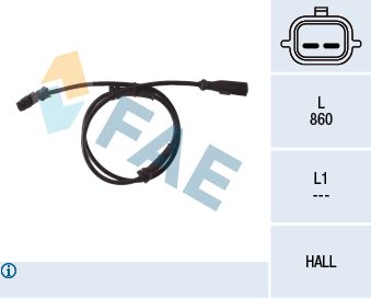 Sensor, wheel speed FAE 78120