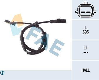 Sensor, wheel speed FAE 78124