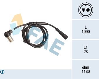 FAE 78127 Sensor, wheel speed