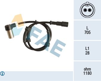 FAE 78130 Sensor, wheel speed