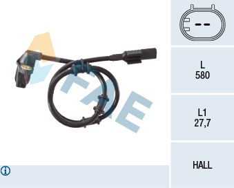 Sensor, wheel speed FAE 78134