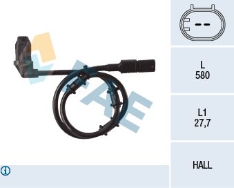 FAE 78135 Sensor, wheel speed