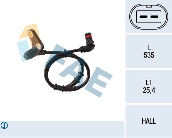 Sensor, wheel speed FAE 78136