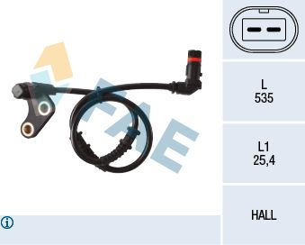 FAE 78137 Sensor, wheel speed