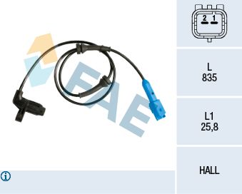FAE 78140 Sensor, wheel speed