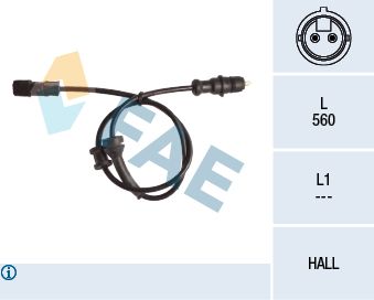 FAE 78143 Sensor, wheel speed