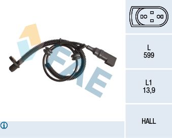 Sensor, wheel speed FAE 78146