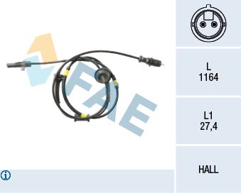 Sensor, wheel speed FAE 78149