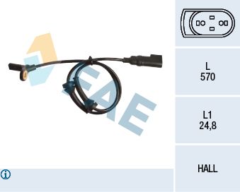 Sensor, wheel speed FAE 78151