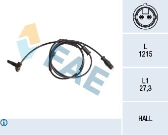 Sensor, wheel speed FAE 78154