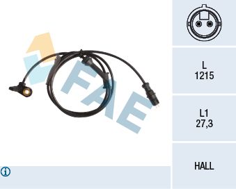 FAE 78155 Sensor, wheel speed