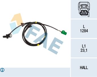 Sensor, wheel speed FAE 78158