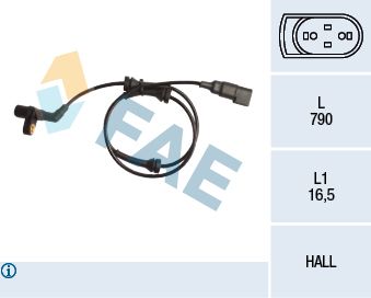 Sensor, wheel speed FAE 78160