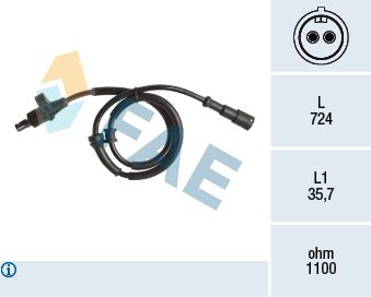 Sensor, wheel speed FAE 78164