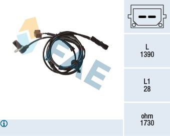 Sensor, wheel speed FAE 78171
