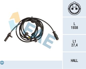 Sensor, wheel speed FAE 78177