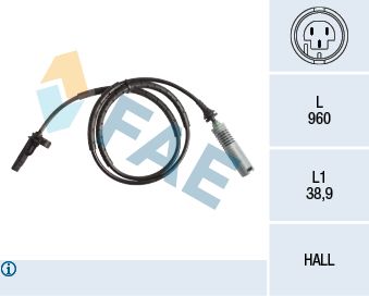 Sensor, wheel speed FAE 78182